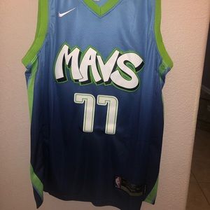LUKA DONCIC DALLAS MAVS MAVERICKS CITY JERSEY